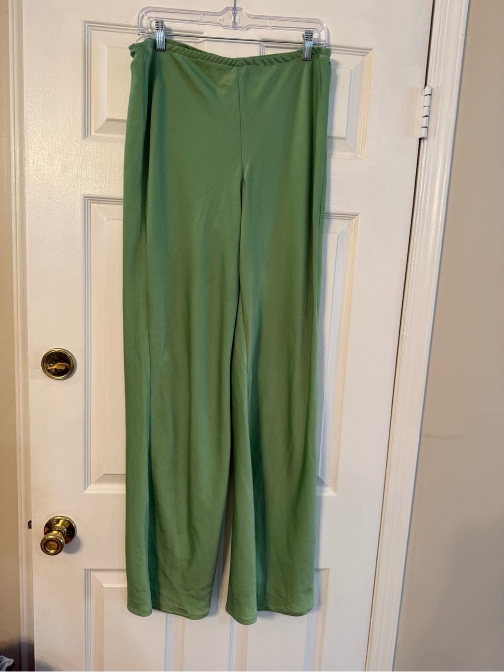 Princess Polly Sage Green Wide-Leg Pants
